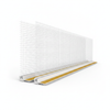 Anputzleiste mit Gewebe und Schutzlippe 6 mm / 9 mm für den Putzanschluss an Fenstern