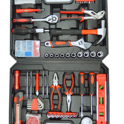 Werkzeugkoffer 120-teilig – Komplettes Werkzeug Set Stock-plasterOne