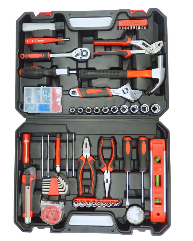 Werkzeugkoffer 120-teilig – Komplettes Werkzeug Set Stock-plasterOne