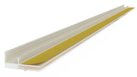 Baukom Anputzleiste 6mm 2,60m (30Stk / 1 Bund / 78 lfm) Fensteranschlussprofil
