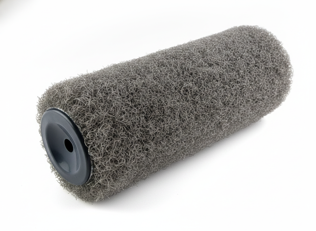 Spezialwalze für Spachtelmasse, Rollputz, Spritzputz, Rollspachtel und Trockenputzmischungen 18 cm – Frontansicht