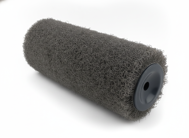 Spezialwalze für Spachtelmasse, Rollputz, Spritzputz, Rollspachtel und Trockenputzmischungen 18 cm – Rückansicht