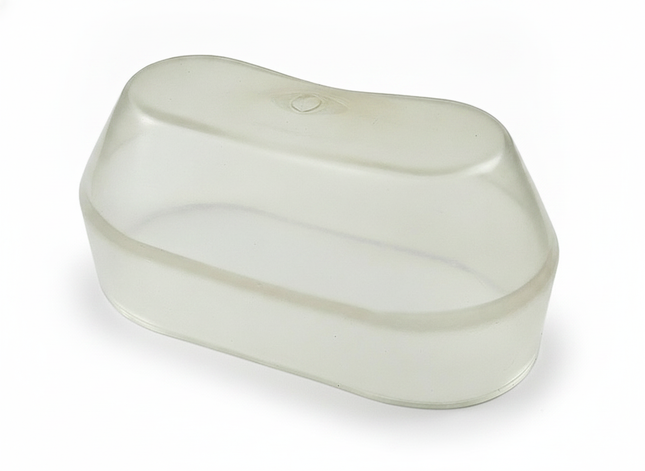 Plastikabdeckung für Luftkompressor K2 (eckig/oval) oval – passend für Putzmaschinen-Kompressoren (PFT, Putzmeister, Knauf PFT) – Frontansicht
