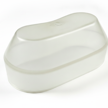 Plastikabdeckung für Luftkompressor K2 (eckig/oval) oval – passend für Putzmaschinen-Kompressoren (PFT, Putzmeister, Knauf PFT) – Rückansicht