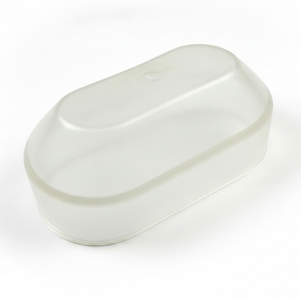 Plastikabdeckung für Luftkompressor K2 (eckig/oval) oval – passend für Putzmaschinen-Kompressoren (PFT, Putzmeister, Knauf PFT) – Draufsicht