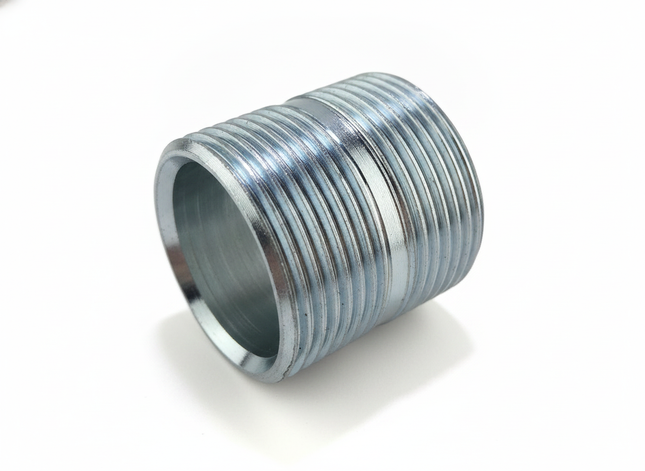 Doppelnippel 1 1/4 Zoll x 60mm AG – Frontansicht