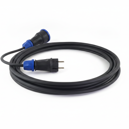 Adapterkabel CEE auf Schuko 3 x 1,5 mm² aus schwerem Gummi – passend für PFT G4/G5 / PFT / PlasterOne – Rückansicht