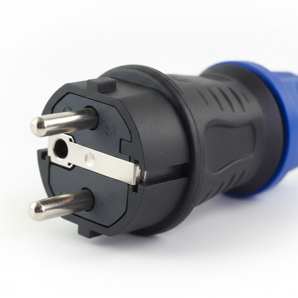 Adapterkabel CEE auf Schuko 3 x 1,5 mm² aus schwerem Gummi – passend für PFT G4/G5 / PFT / PlasterOne – Detailansicht