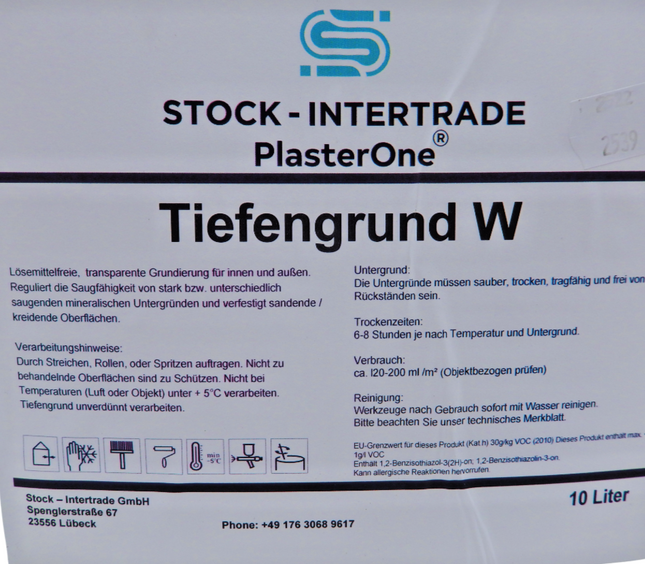 PlasterOne® Tiefengrund 10 Liter – Transparente Grundierung für Malerarbeiten Mein Shop