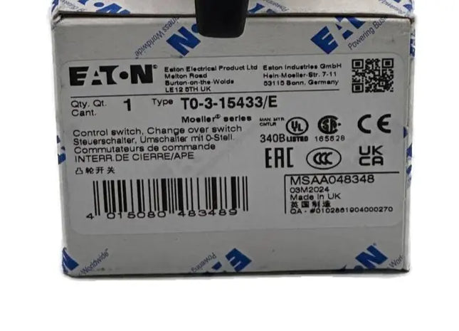 HAND-0-AUTO Eaton T0-3-15433/E Umschalter Einbauschlater Mein Shop