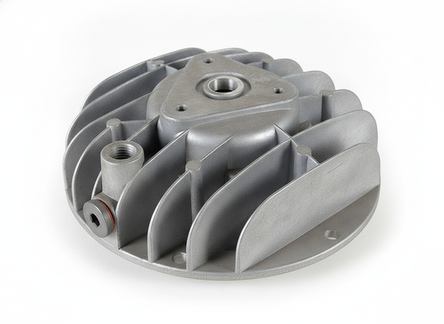 Zylinderkopf für K2 Handy-Kompressor – passend für Stock / PlasterOne Anwendungen – Rückansicht