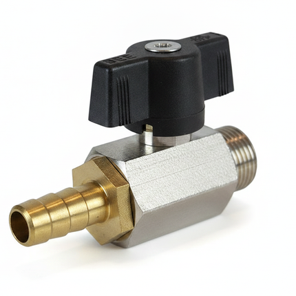 Lufthahn Kugelhahn 3/8 Zoll AG mit 9mm Tülle | Ersatzteil für PFT G4/G5, Stock, No.1 | Profi-Qualität – Rückansicht