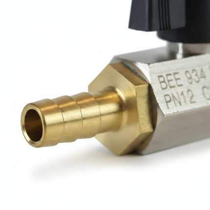 Lufthahn Kugelhahn 3/8 Zoll AG mit 9mm Tülle | Ersatzteil für PFT G4/G5, Stock, No.1 | Profi-Qualität – Nahaufnahme