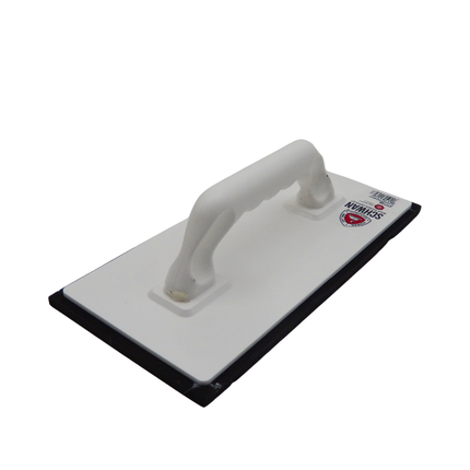 Kunststoff-Reibebrett m. schwarzem Belag, 280x140x8mm Schwan