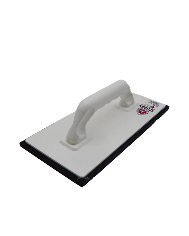 Kunststoff-Reibebrett m. schwarzem Belag, 280x140x8mm Schwan