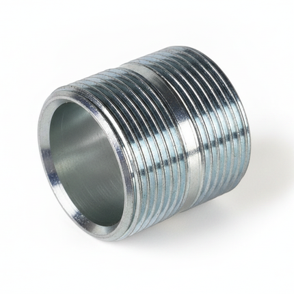 Doppelnippel 1 1/4 Zoll x 40mm AG – Frontansicht