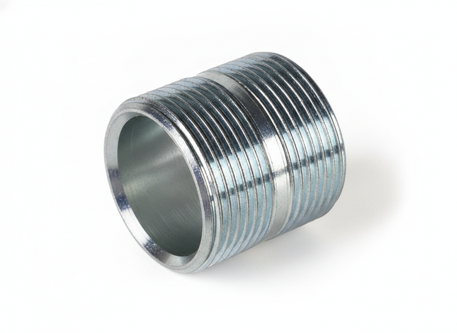 Doppelnippel 1 1/4 Zoll x 40mm AG – Frontansicht