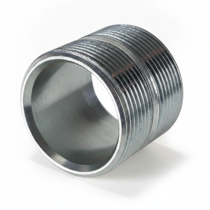 Doppelnippel 1 1/4 Zoll x 40mm AG – Draufsicht