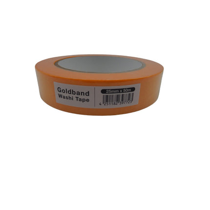Profi Malerkrepp Goldband FineLine Washi Tape 25 mm / 1 Rolle