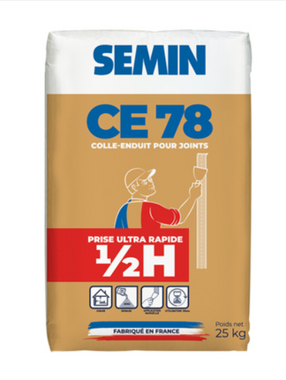 SEMIN CE 78 Spachtelmasse Sehr Schnell (½ Std.) – für Gipskartonfugen