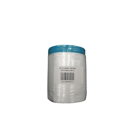 PlasterOne Gewebe-Masker Abdeckfolie mit Klebeband 210cm x 20m