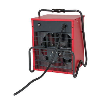 EUROM EK15002 Starkstrom-Heizlüfter 15 kW – Rückseite mit Ansauggitter
