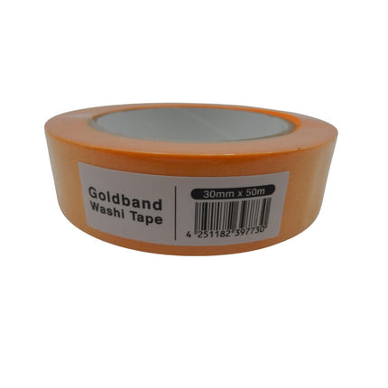 Profi Malerkrepp Goldband FineLine Washi Tape 30 mm / 1 Rolle