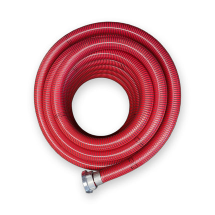 Förderschlauch PU rot DN 45 – Rolle von oben