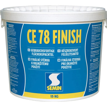 SEMIN CE 78 Finish 15 kg – gebrauchsfertige Flächenspachtel für Q3 und Q4 Oberflächen