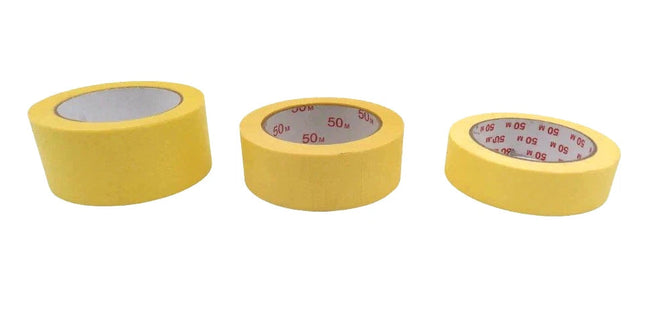 Kreppband Malerkrepp Abdeckband 30 / 38 / 50 mm x 50 m Abklebeband innen Maler Stock-plasterOne