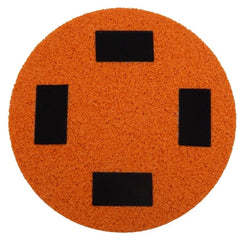 Schwammscheibe 4x Klett orange 350x15 mm – grob Putzscheibe Stock-plasterOne