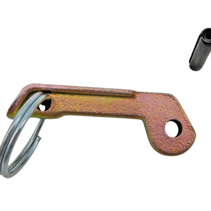 Nockenhebel mit Sicherungsring Mörtelschlauch Kupplung Putzschlauch u Spannstift Stock-plasterOne