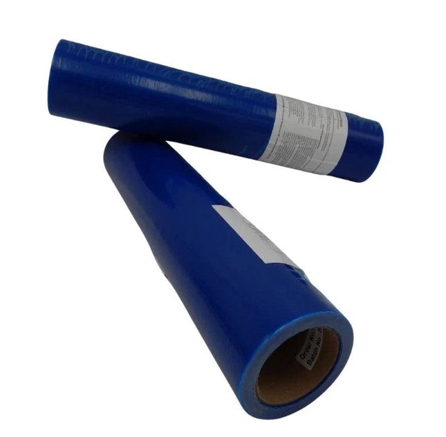 Selbstklebende Schutzfolie / Glasschutzfolie/ Fensterschutz 50 cm x 100 m – blau Stock-plasterOne