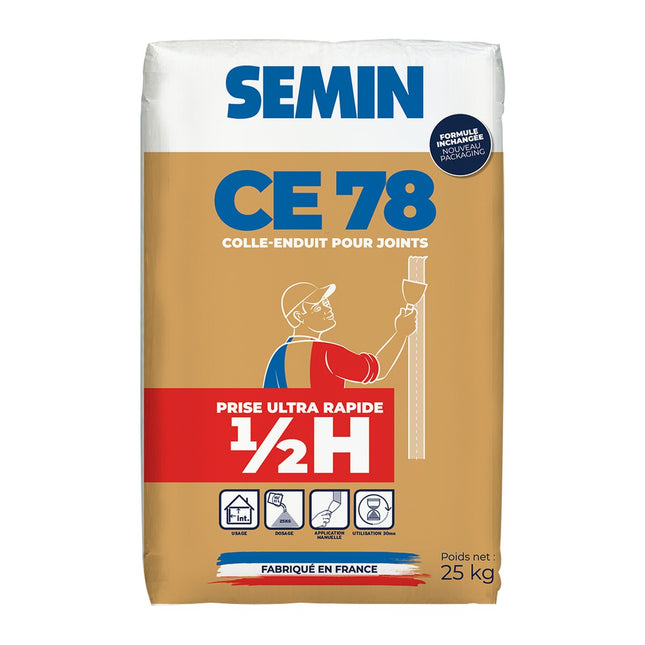 SEMIN CE 78 Fugenspachtel ½ Std. Abbindezeit (ultra schnell), 25-kg-Sack