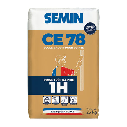 SEMIN CE 78 Fugenspachtel 1 Std. Abbindezeit (sehr schnell), 25-kg-Sack