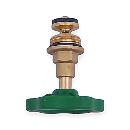 Oberteil für Absperrhahn (Messing / 90°-Drehung) – Präziser Durchflussregulator